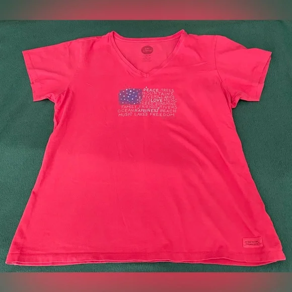 Life is Good America Style T-Shirt - Picture 2 of 8